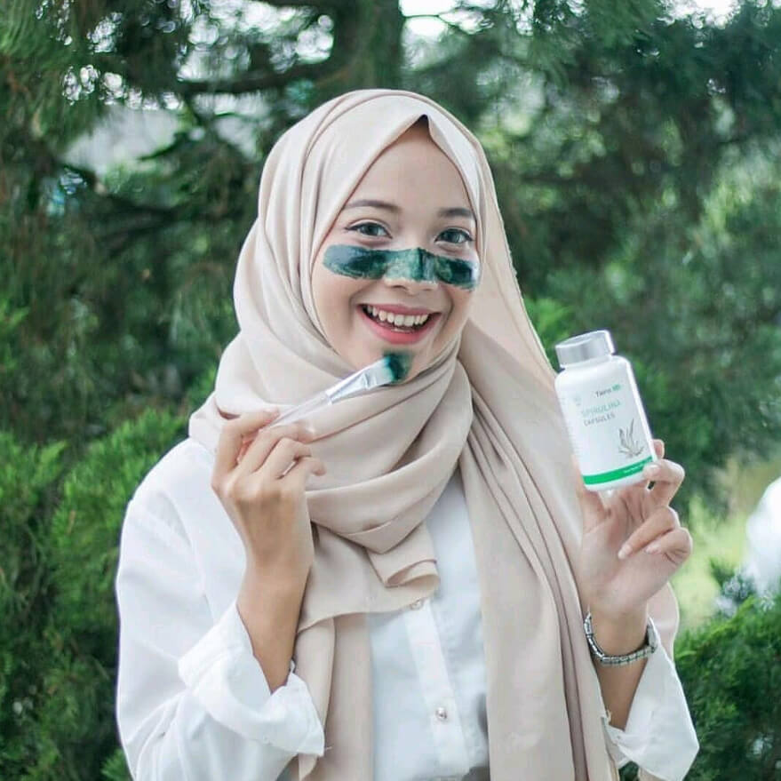 masker-wajah-spirulina-tiens