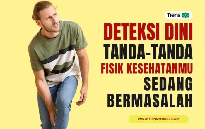 deteksi tanda kesehatan yang sedang bermasalah